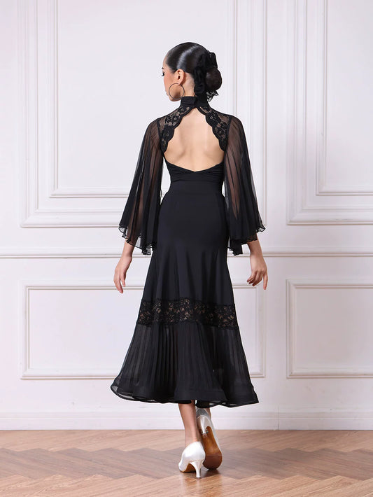 TID Ballroom suit new waltz ballroom dance swing skirt performance suit national standard dance skirt