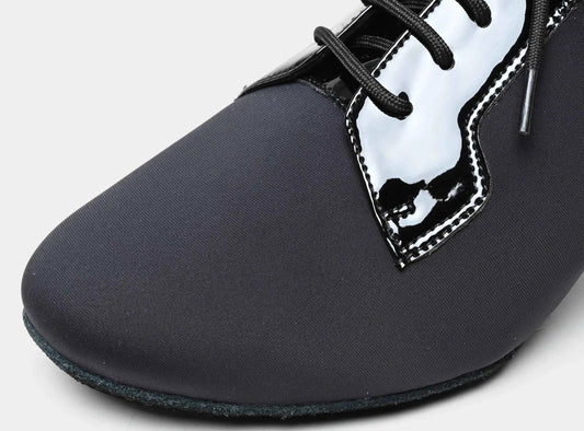 ABA Men's Professional Latin Dance Shoes Elastic Oxford Soft Sole Ballroom Dance Shoes