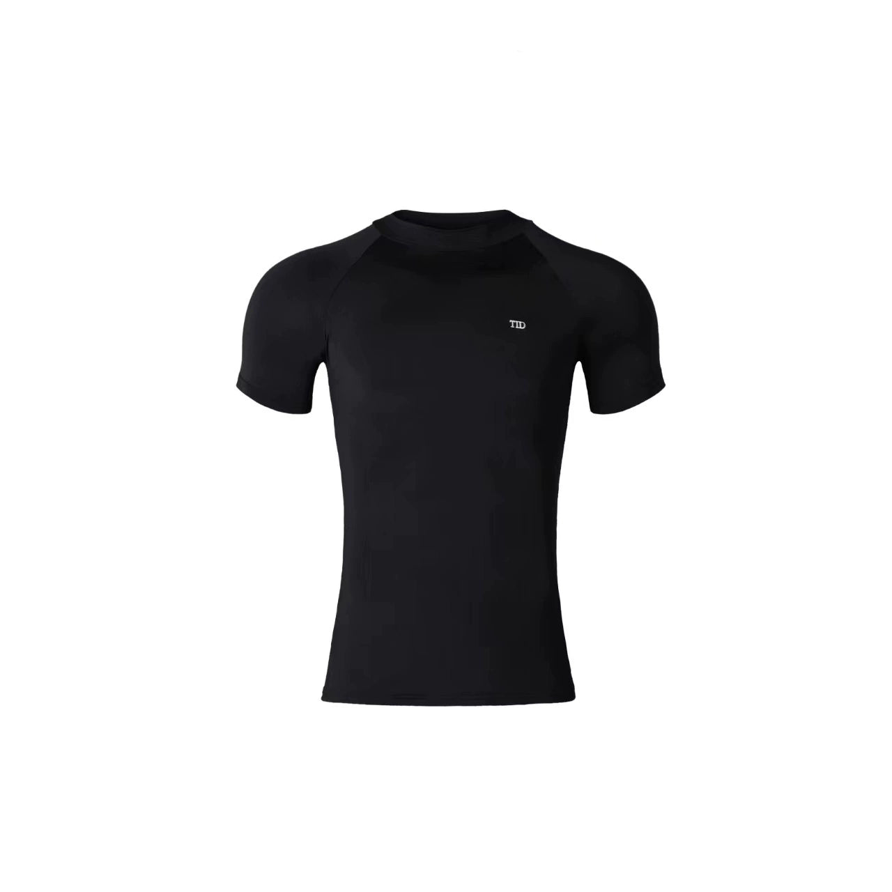 TID. A009 Latin Ballroom Summer Crew Neck Elastic Short Sleeve T-Shirt Men's Top Clothing National Ball Dance Professional Practice Suit