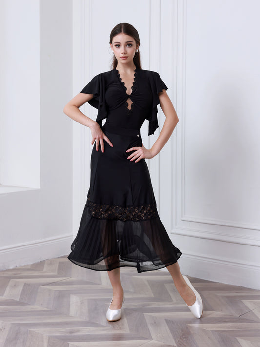 TID summer new ballroom dance skirt premium ballroom dance top