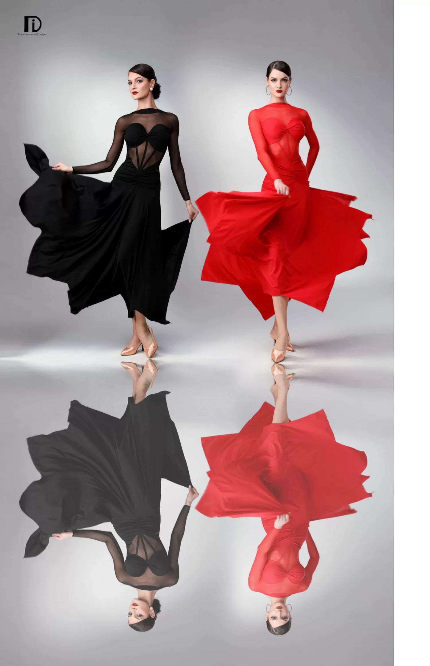 TID. M362 performance clothes, national ballroom dance clothes, dresses, and performance clothes can be customized.