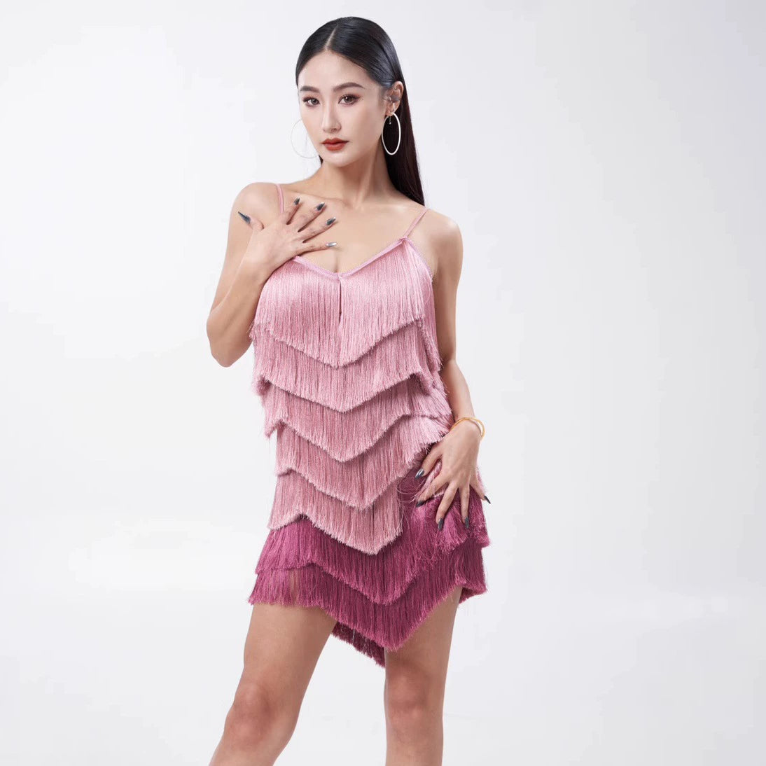 VERNAxBANGGIRL Fringe dress VABGY013