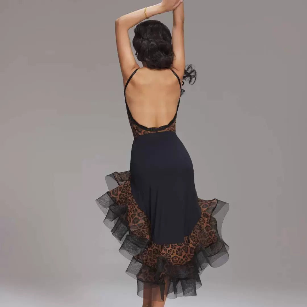 VERNAxBANGGIRL VABGY018 peach heart sling VL2507 fried skirt Latin dance performance suit