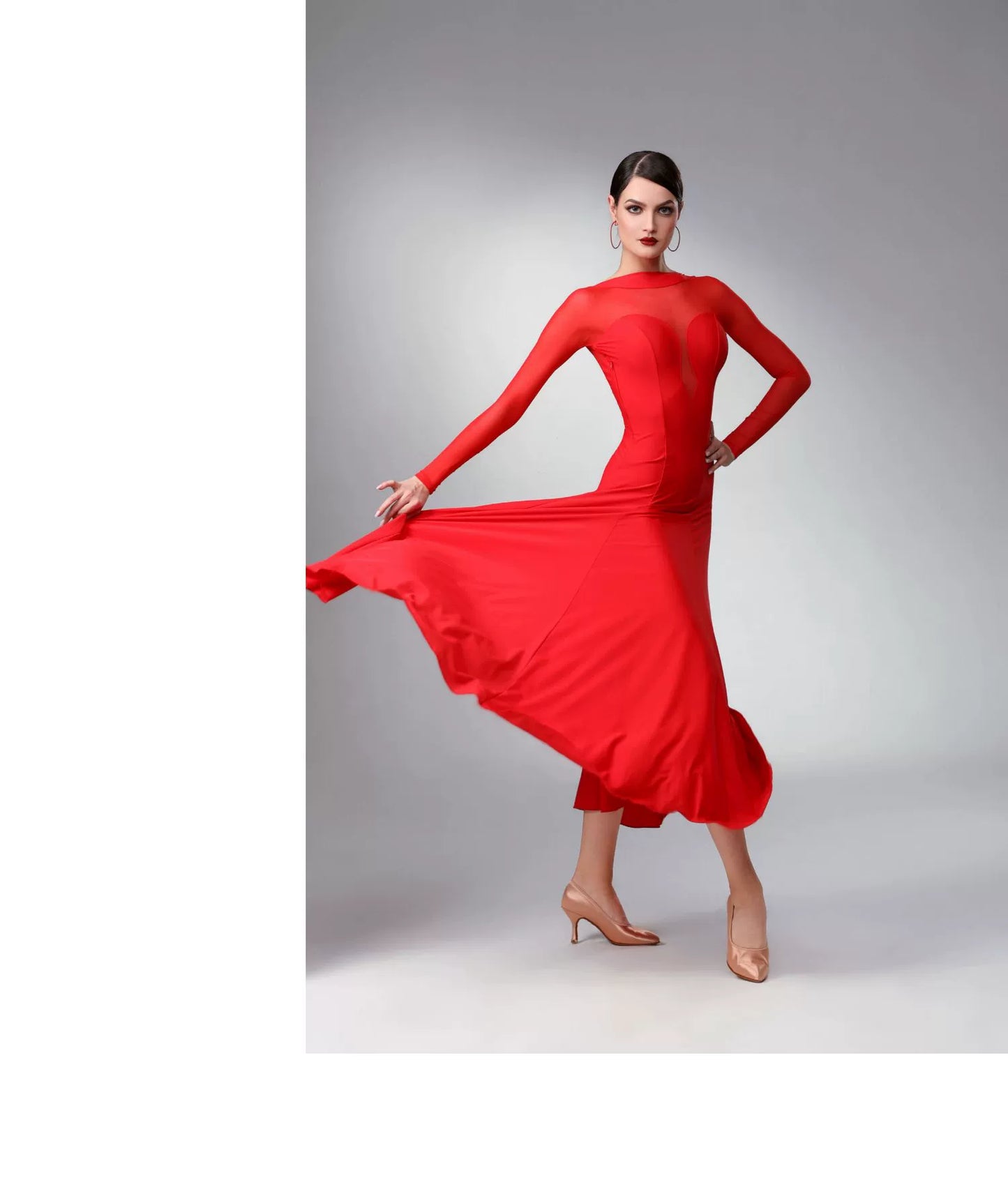 TID. M348 performance clothes national ballroom dance clothes, dresses, and performance clothes can be customized