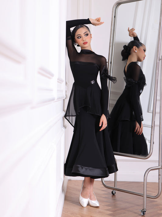 TID CM2412 children's ballroom dance clothes new dress ballroom dance swing skirt high-end national ballroom dance clothes