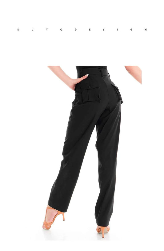 DUYQ "Female Teacher Series" 010 Minimalist Advanced Sense Straight Pants Latin Dance Suit Practice Teaching