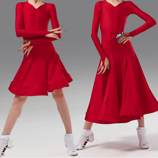 MLX.BJ01 2025 new children's modern dance suit three-piece suit professional Latin dance competition grading regulations clothing