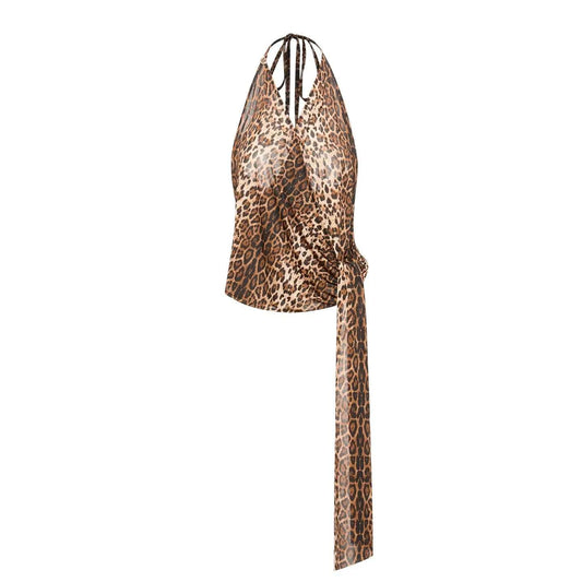 DUYQ "Leopard Hidden, Xia Ying" Modern 015 Neck Suspender Top National Standard Women's Modern Dance Practice Suit