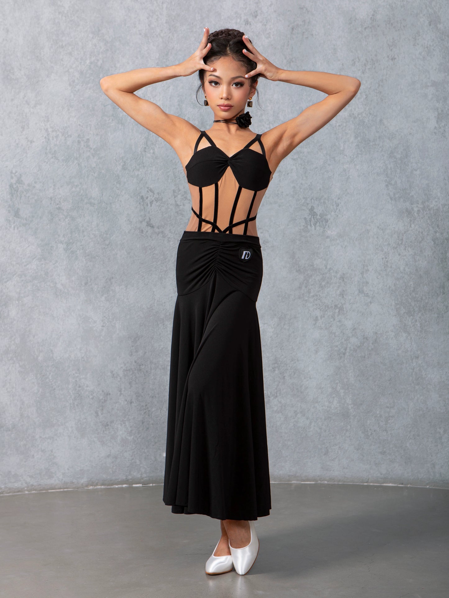 TID children's ballroom dance dress new ballroom dance waltz swing skirt special national ballroom dance watch performance uniform