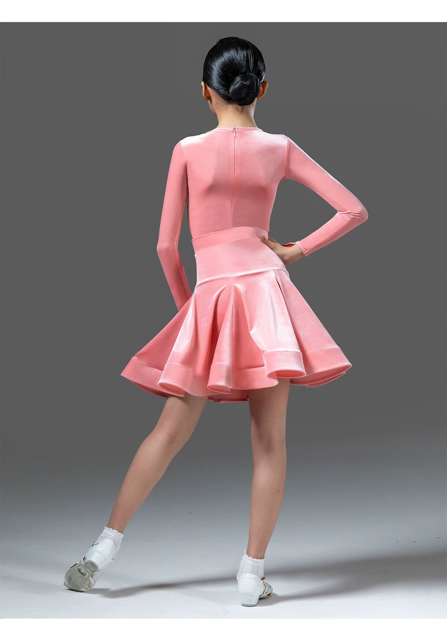 MLX8993 ultra-thin velvet children's new Latin dance competition clothing children's dance examination standard clothes