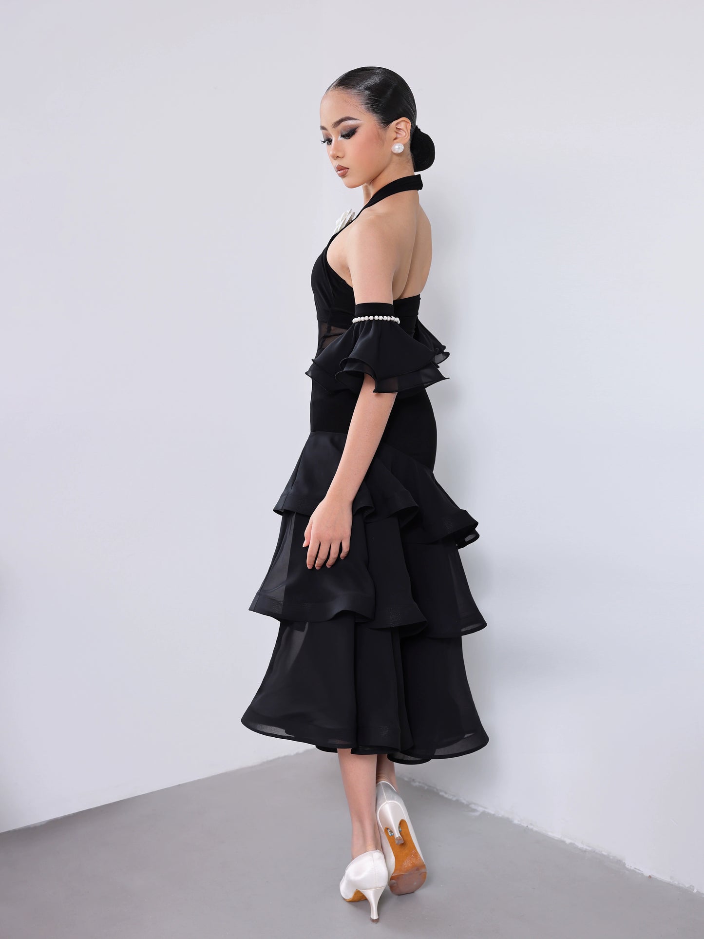 TID.CM2415 ballroom dance skirt new girls spring and summer national standard dance skirt modern performance suit ballroom dance swing skirt