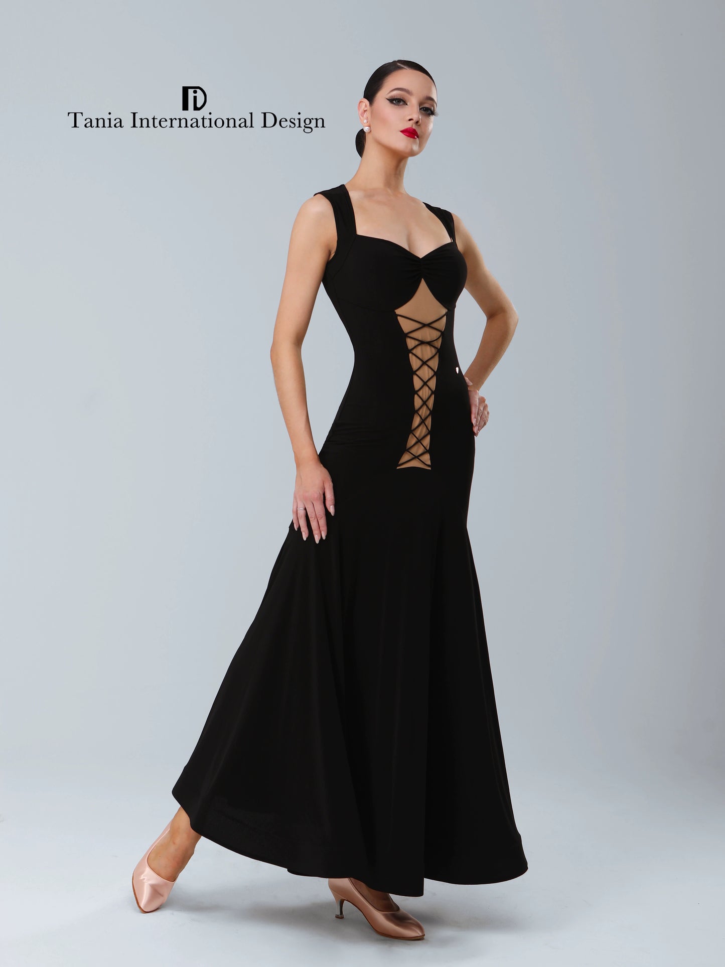 TID.D020 new pendulum waltz performance suit professional women's ballroom dance dress