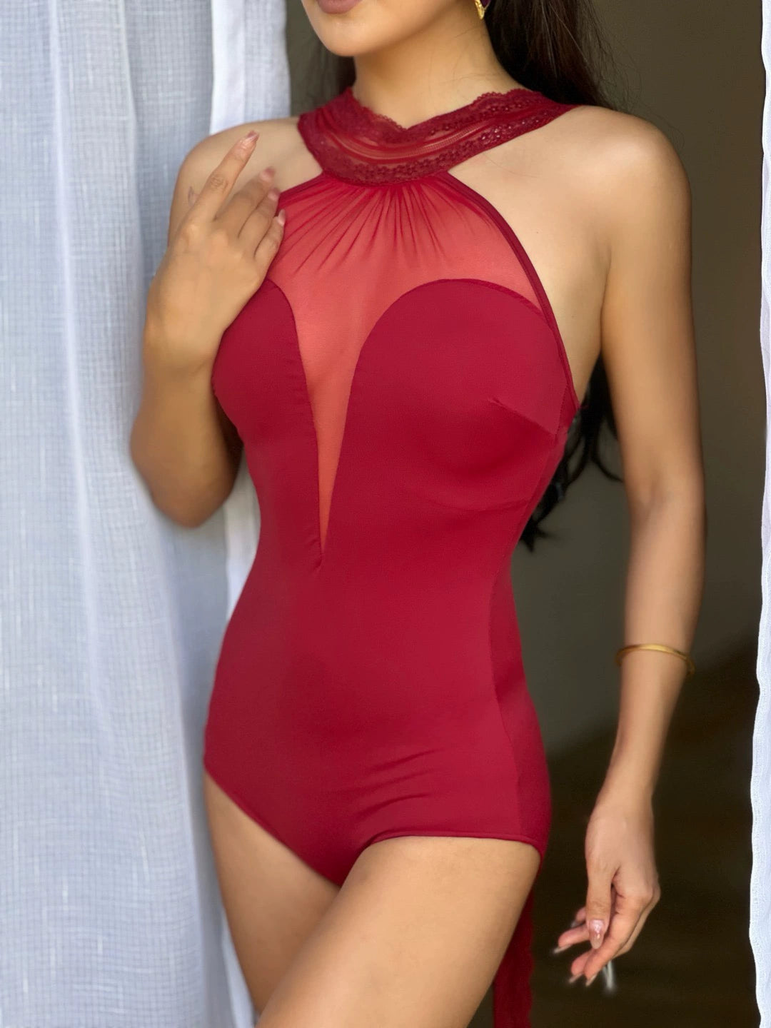 VERNAxBANGGIRL VABGY016 Latin dance leotard bodysuit practicewear