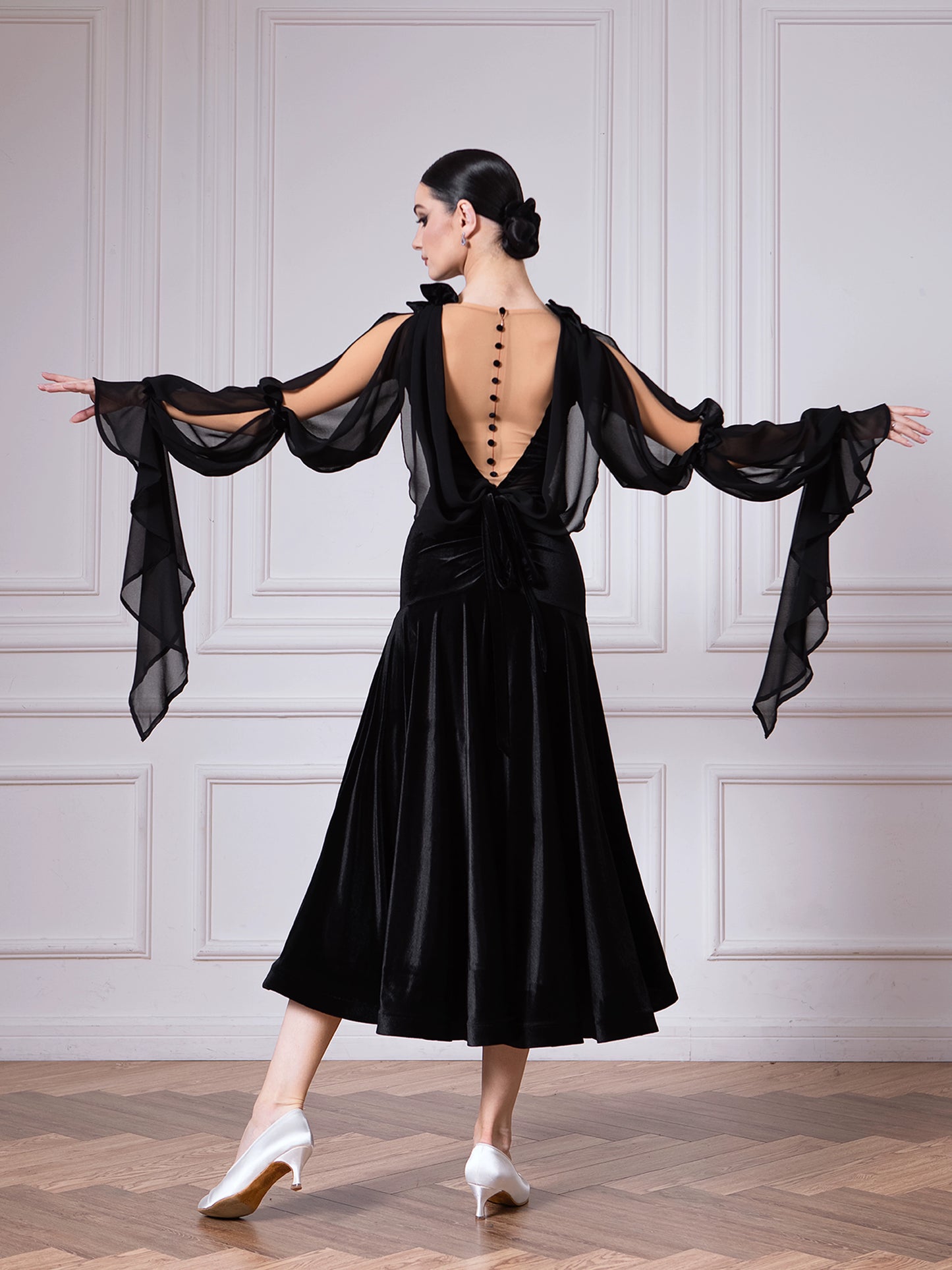 TID women's high-end dance performance suit ballroom dance swing dress