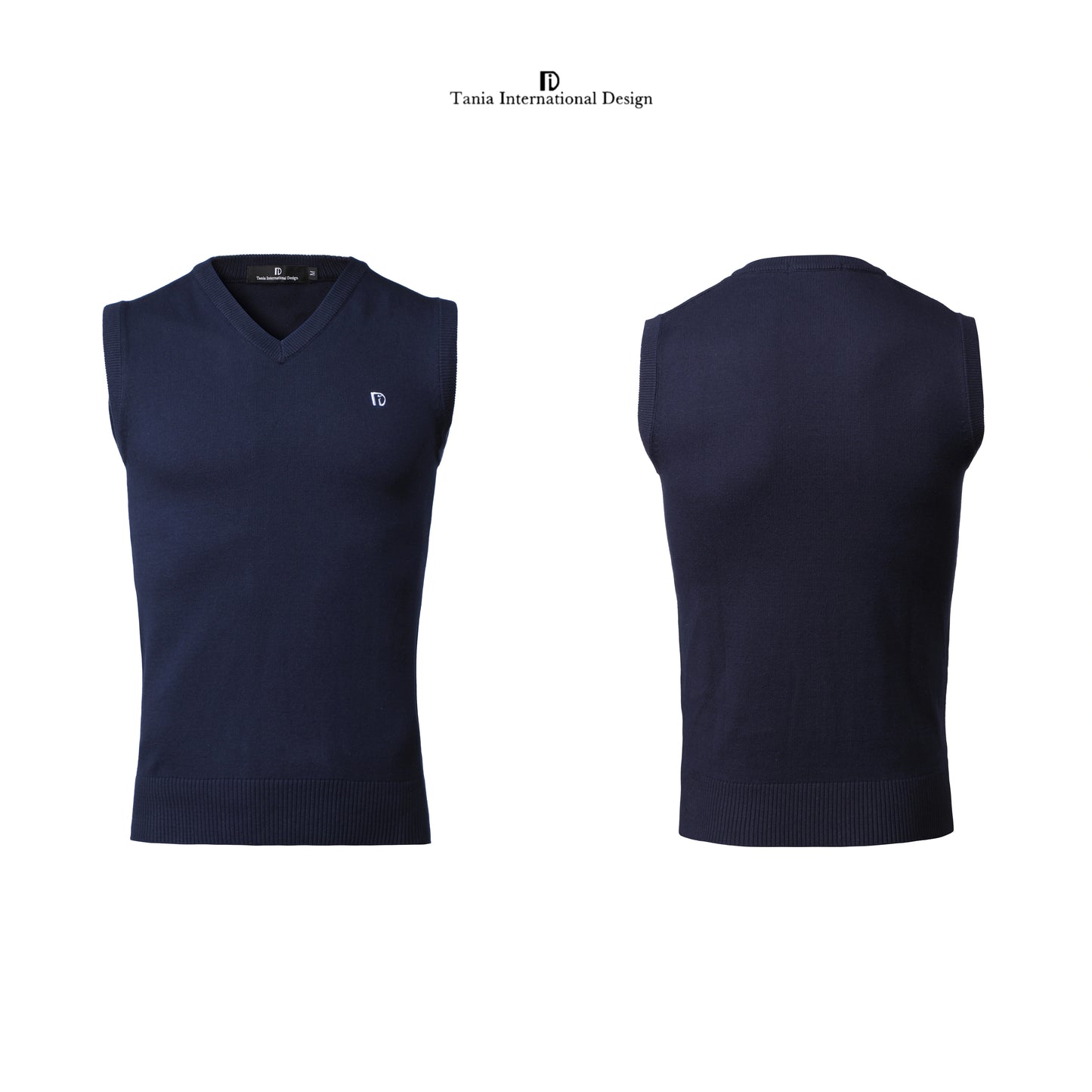 TID.A007 Men's Ballroom Top Wool Vest Professional National Standard Dance Practice Suit Knitted Top