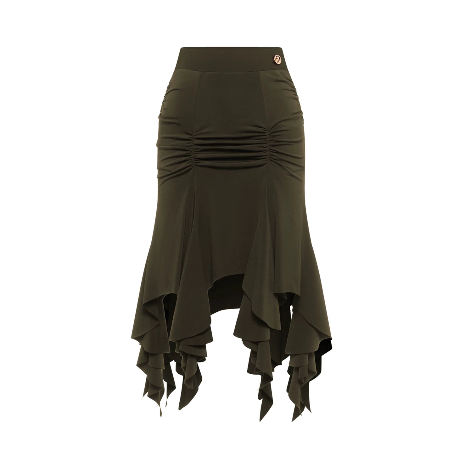 DUYQ "Green Limited" 009 Original Classic Loose Top National Standard Women's Latin Dance Practice Suit Professional