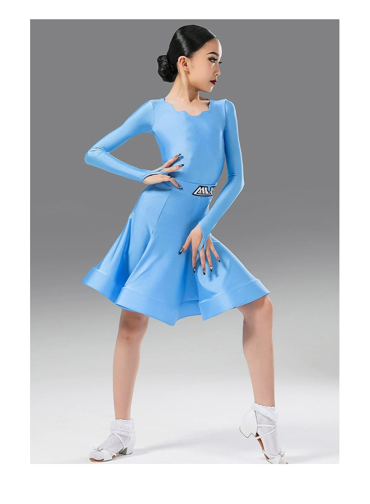 MLX8939 children's new Latin dance costumes children's competition costumes professional dance examination standard clothes