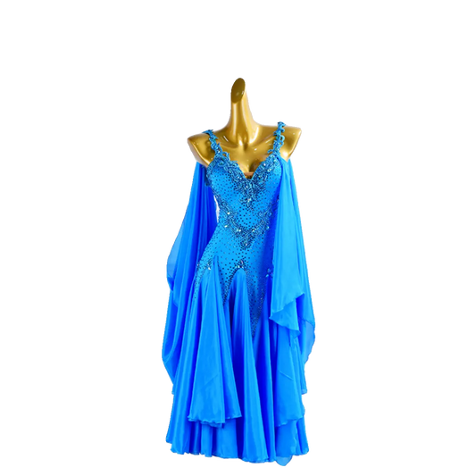 PERMINO.B023F  Sky Blue ballroom dance costume