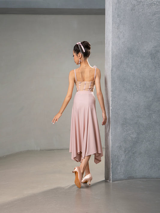 TID ballroom dance practice suit girls  2-piece ballroom dance skirt professional modern dance skirt clothing