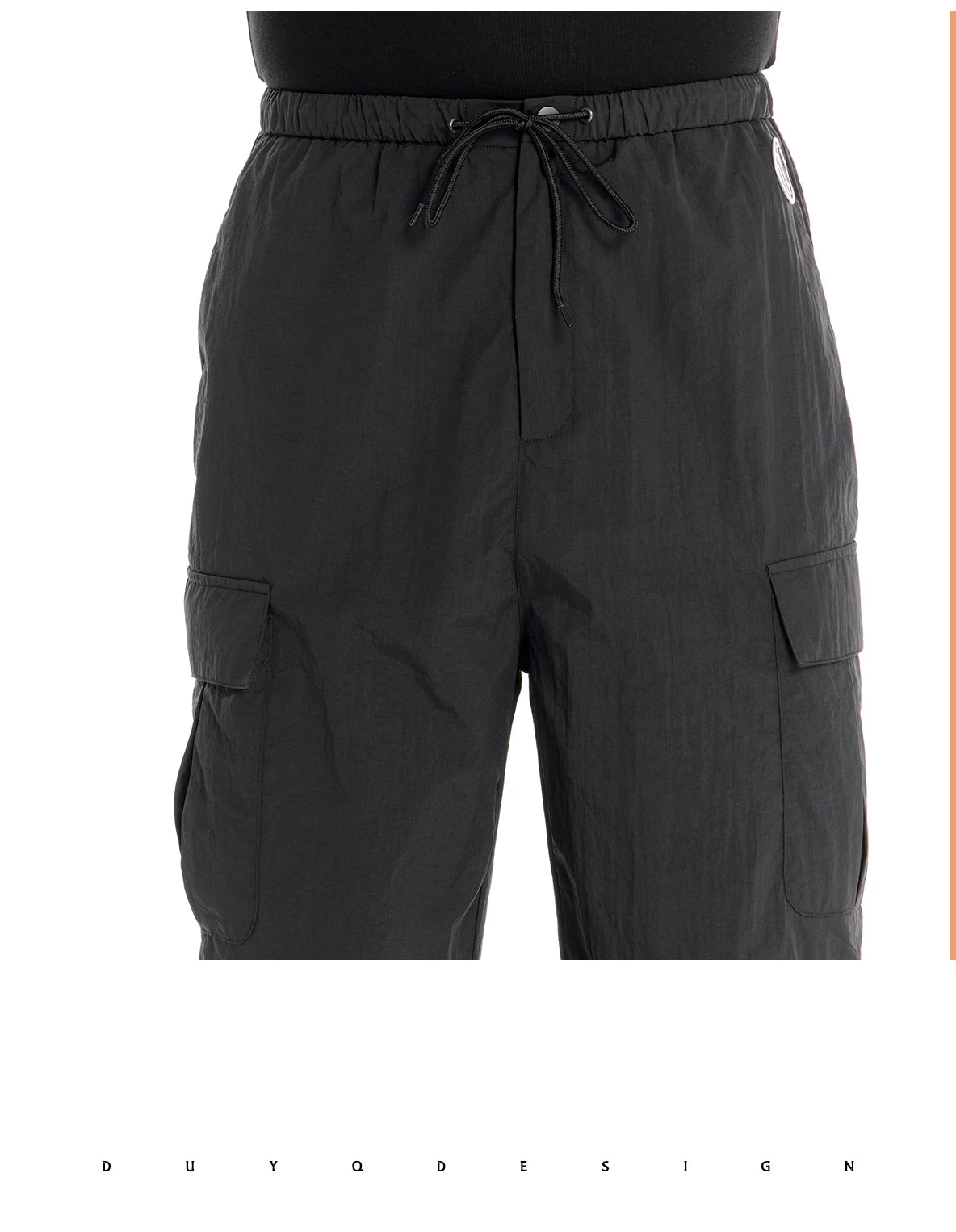 DUYQ "Men's Series" 011 High Street Wind Drawstring Overalls Latin Dance Suit Practice Teaching