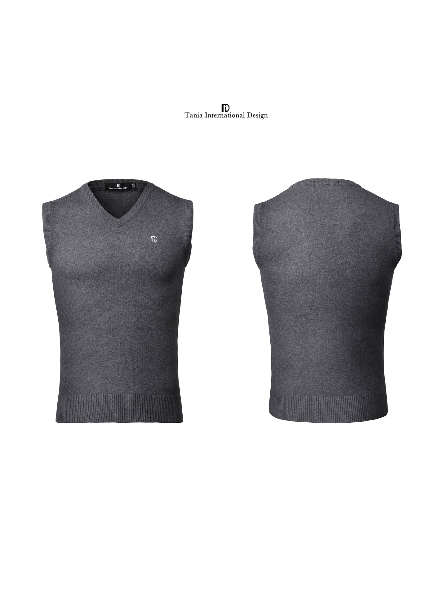 TID.A007 Men's Ballroom Top Wool Vest Professional National Standard Dance Practice Suit Knitted Top