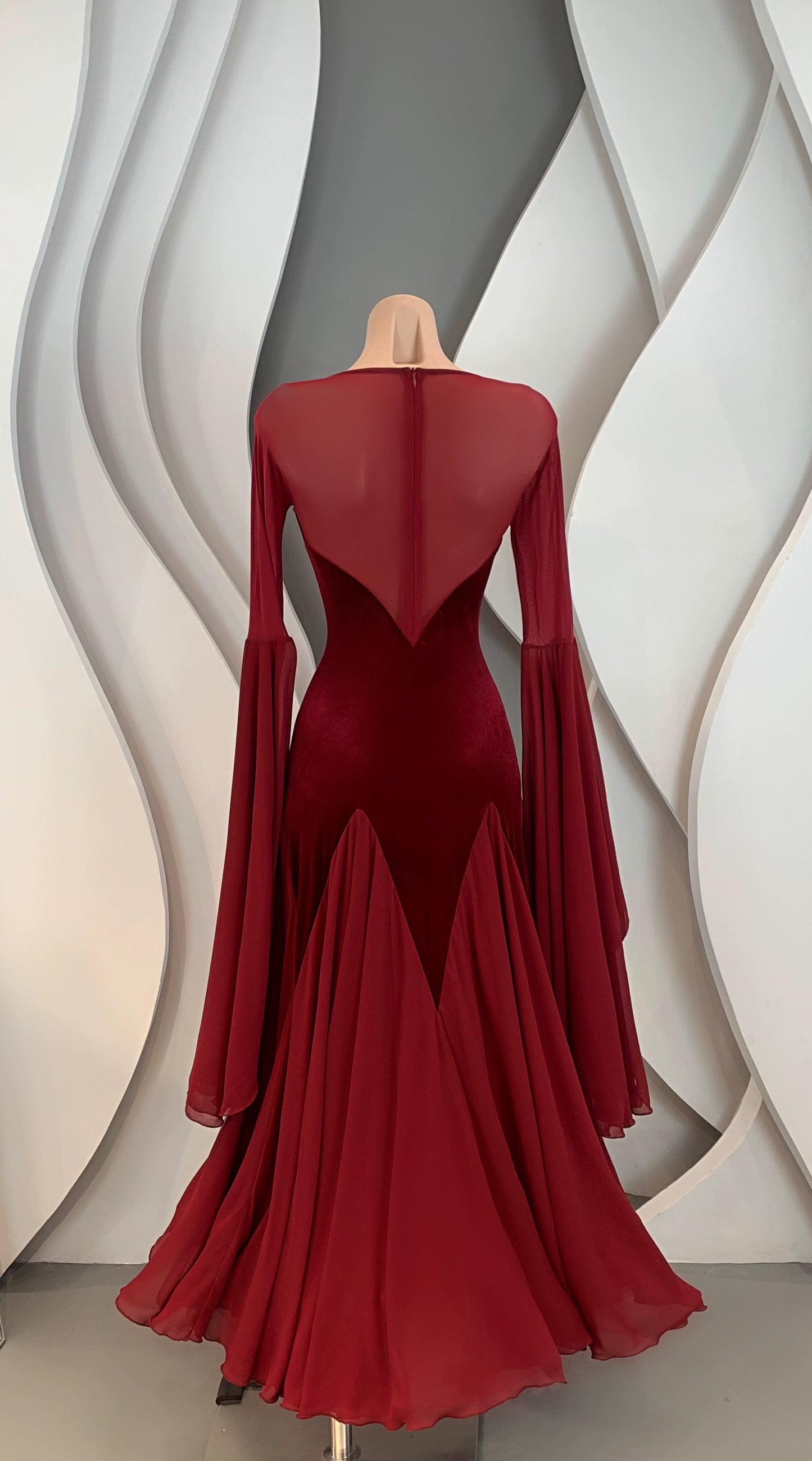 TID Ballroom dance dress new women's dance dress national ballroom dance practice suit dress M335