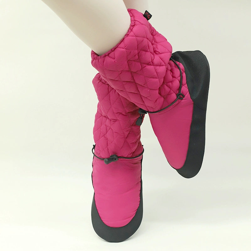 Dance Warm Boots Adult Black Classical Dance Practice Shoes Autumn and Winter Fleece Warm Shoes Children's Dance Shoes Women