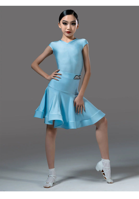 MLX.8991 Latin Dance Suit Children's New Sleeveless Split Suit Grading Regulations Professional Dance Competition Clothing