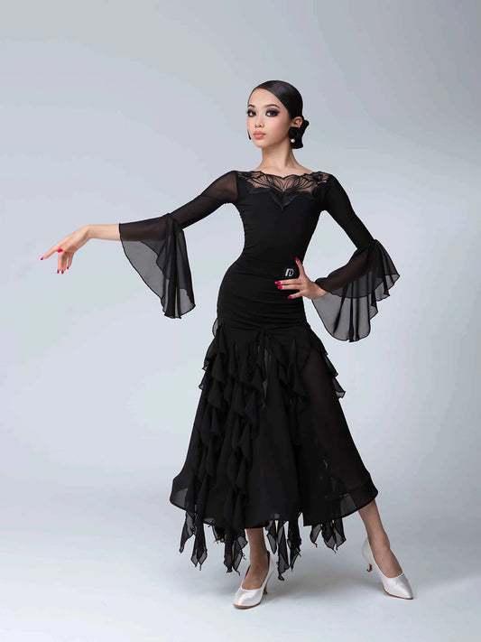 TID children's modern dance skirt senior national ballroom dance performance suit girls dance suit