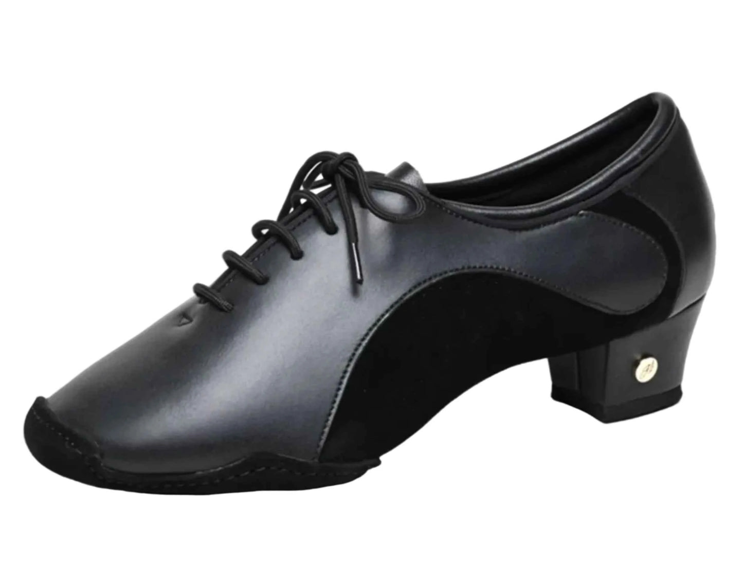ABA Latin dance shoes professional adult men's dance shoes cowhide soft sole middle heel national standard dance shoes competition practice shoes A9080