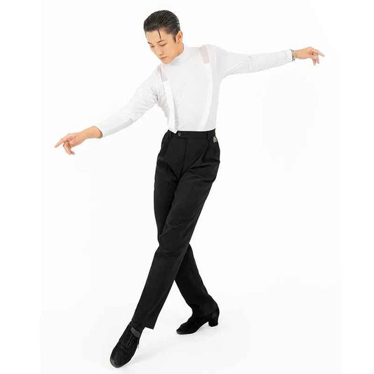 Dongxin dance suit men's national ballroom dance long-sleeved top thin, Latin dance professional practice suit NY387