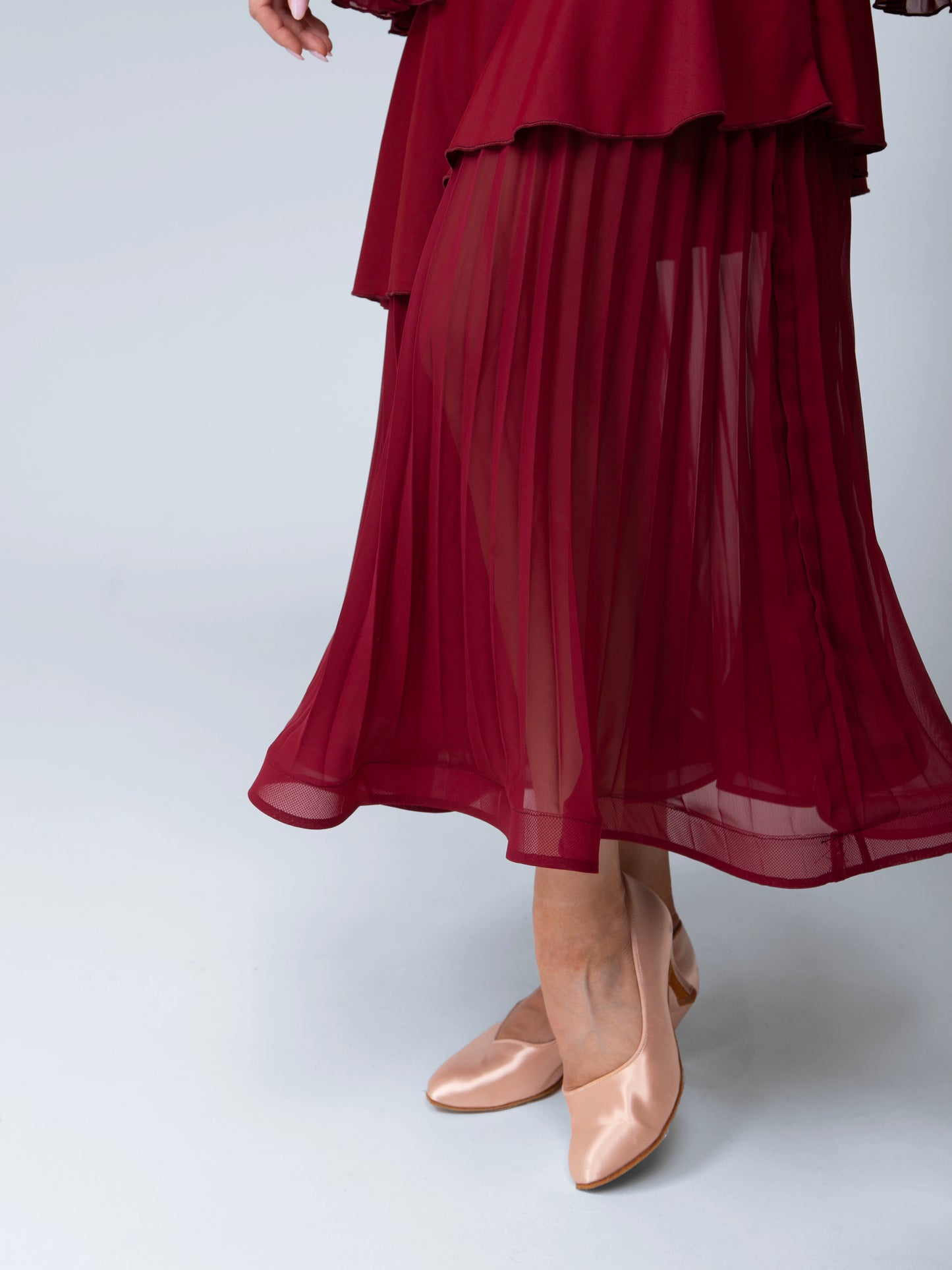 TID national ballroom dance skirt waltz ballroom dance temperament swing skirt adult female modern dance suit