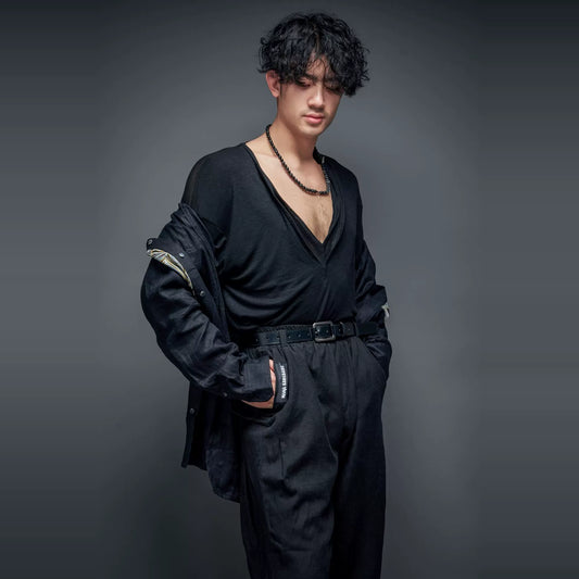 VERNAxBANGBANG Boys Latin Dance Top Loose BANG & VA007