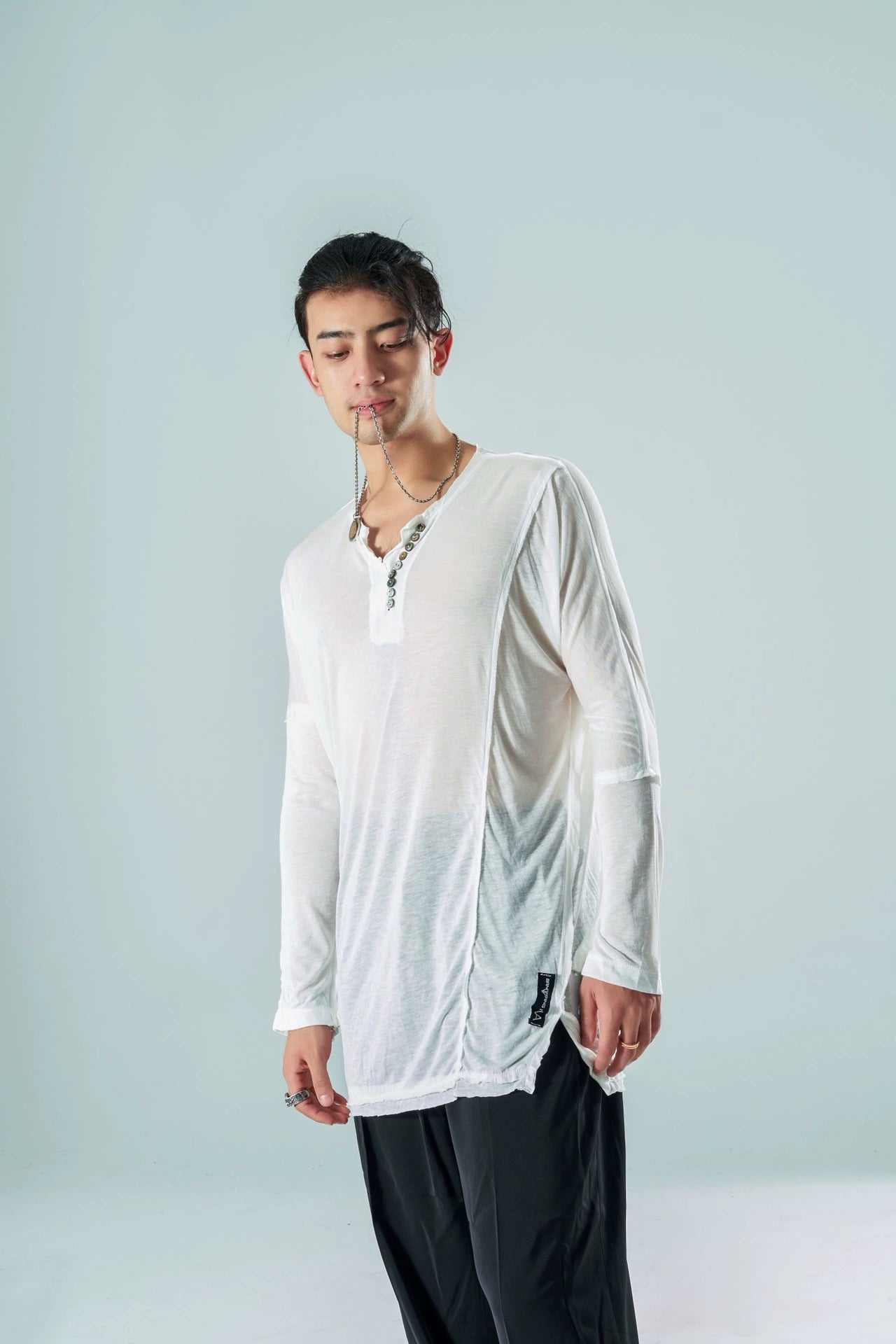 VERNADANCE BANG & VA004 Loose Linen Top