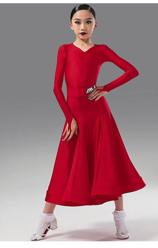 MLX.BJ01 2025 new children's modern dance suit three-piece suit professional Latin dance competition grading regulations clothing