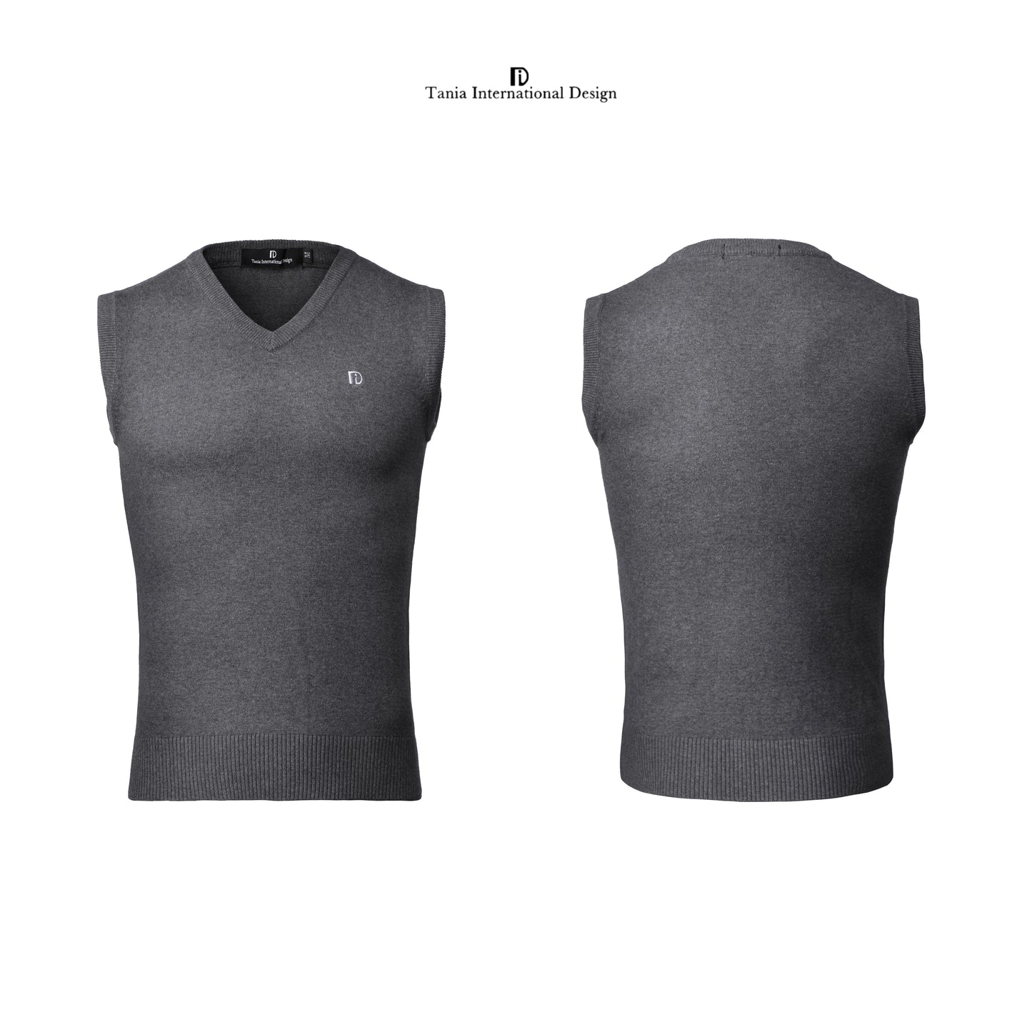 TID.A007 Men's Ballroom Top Wool Vest Professional National Standard Dance Practice Suit Knitted Top