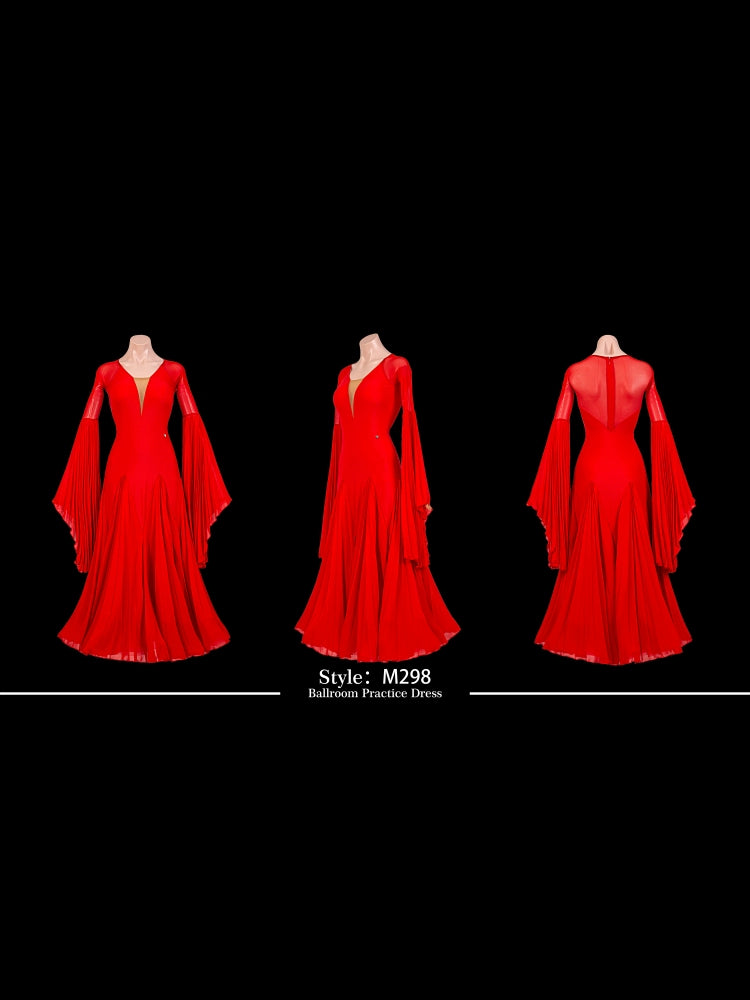 TID M298 performance dress women ballroom dance dress customized costume