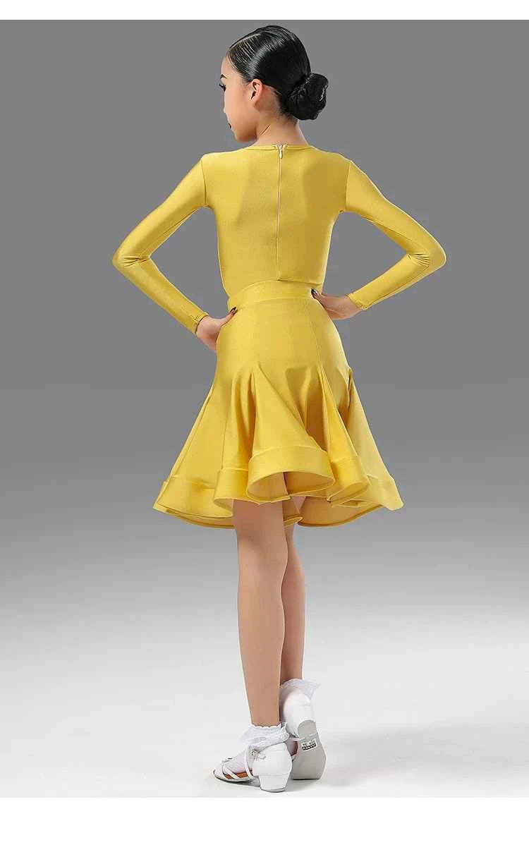 MLX.8954 Children's Latin Dance Clothing Girls' Competition Grading Standards Regulations Children's Dance Performance Clothing