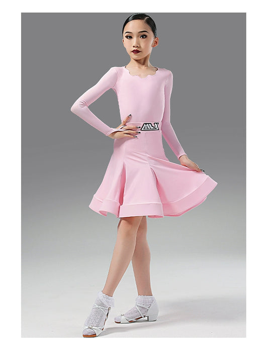 MLX8962 Children's Latin dance prescribed clothing Professional dance competition grading standard clothing Children's performance clothing