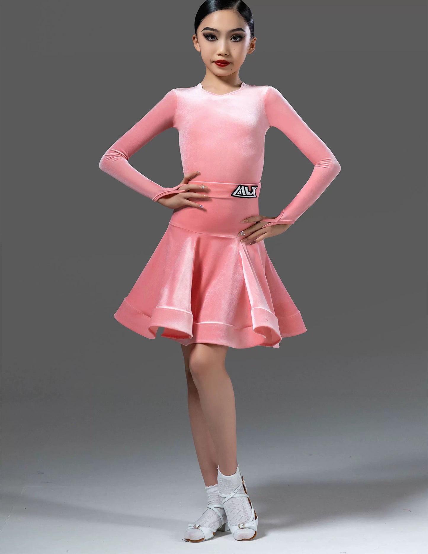 MLX8993 ultra-thin velvet children's new Latin dance competition clothing children's dance examination standard clothes