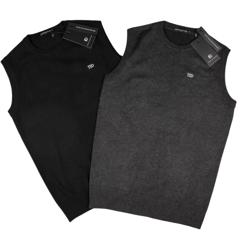 TID. M001 Men's Ballroom Top Wool Vest Professional National Standard Dance Practice Suit Knitted Top