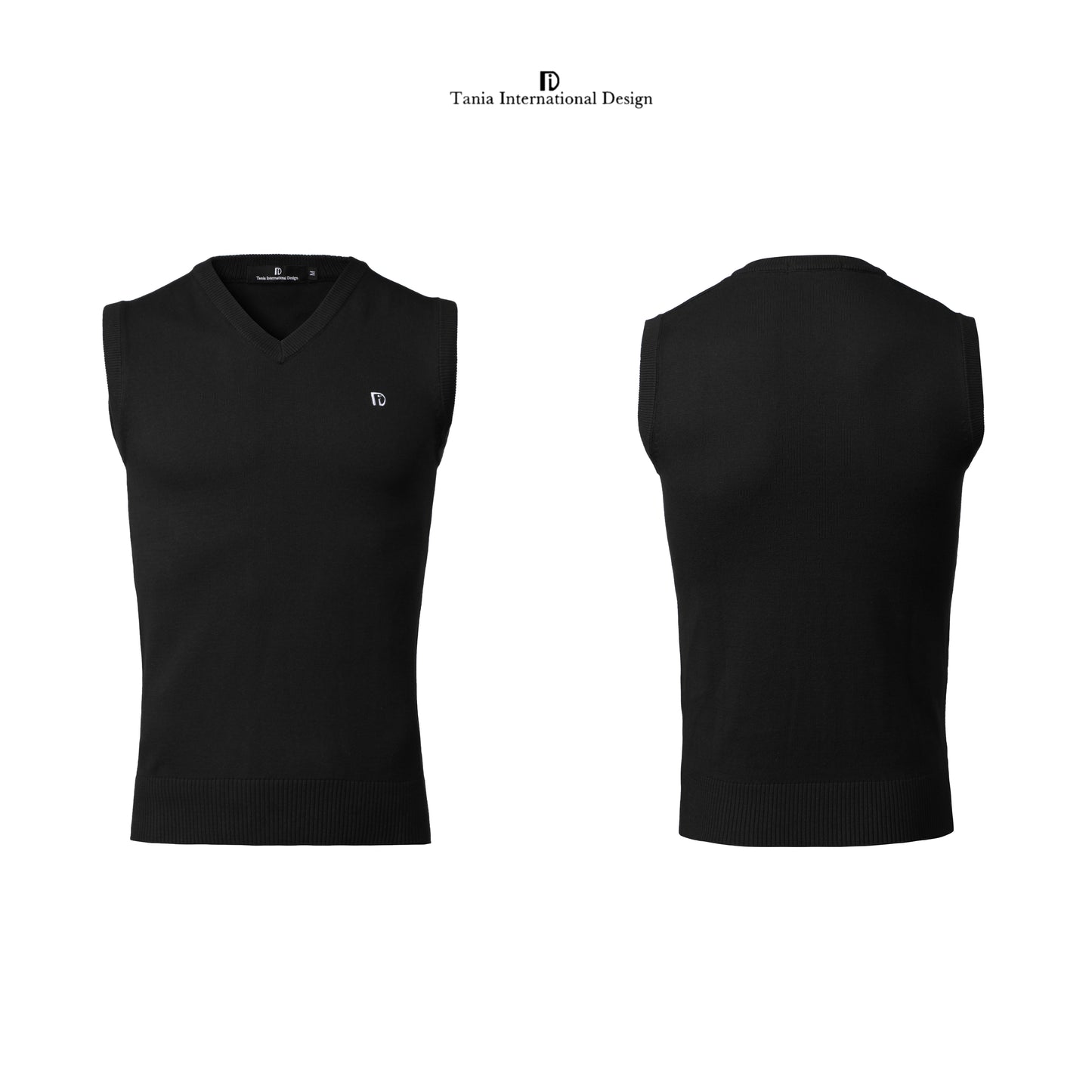 TID.A007 Men's Ballroom Top Wool Vest Professional National Standard Dance Practice Suit Knitted Top