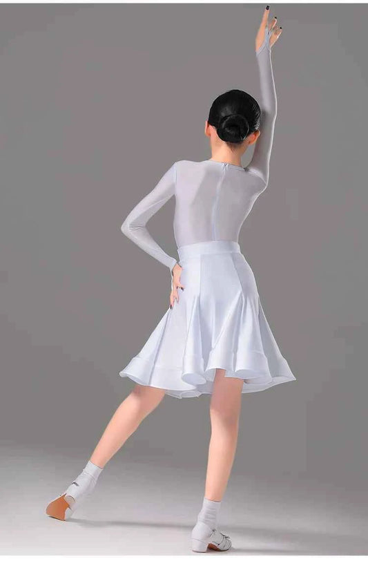 MLX children's Latin dance costumes children's competition grading regulations professional national standard dance performance costumes