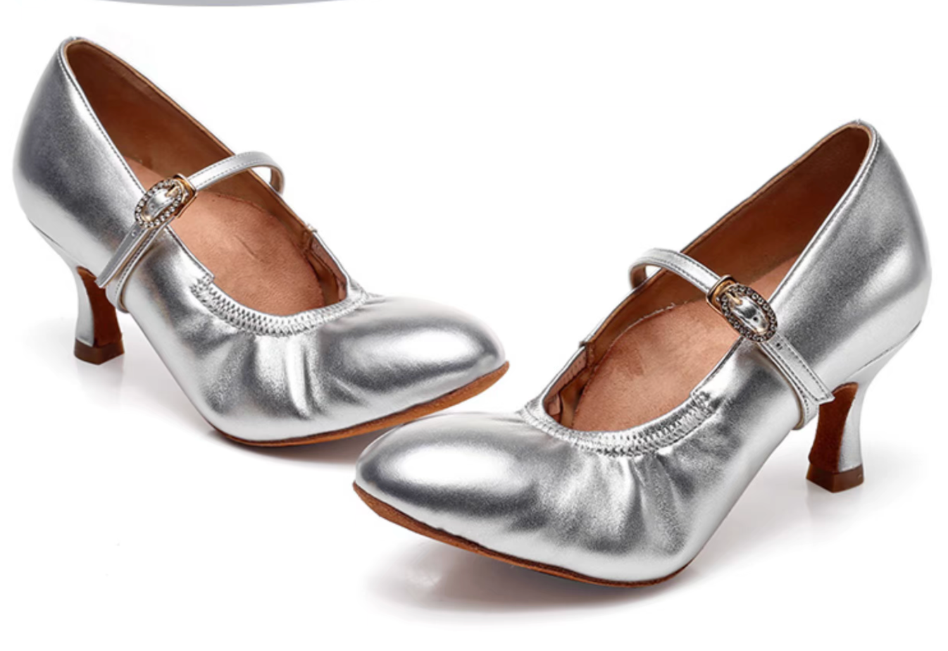 DRH-202 lamb skin female adult modern dance shoes national ballroom dance soft-soled practice shoes ballroom dance shoes waltz - Mine·Jas