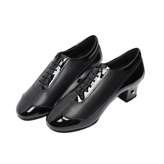ALW.L003ME Men’s Patent Leather & Leather Latin Dance Shoes - Mine·Jas