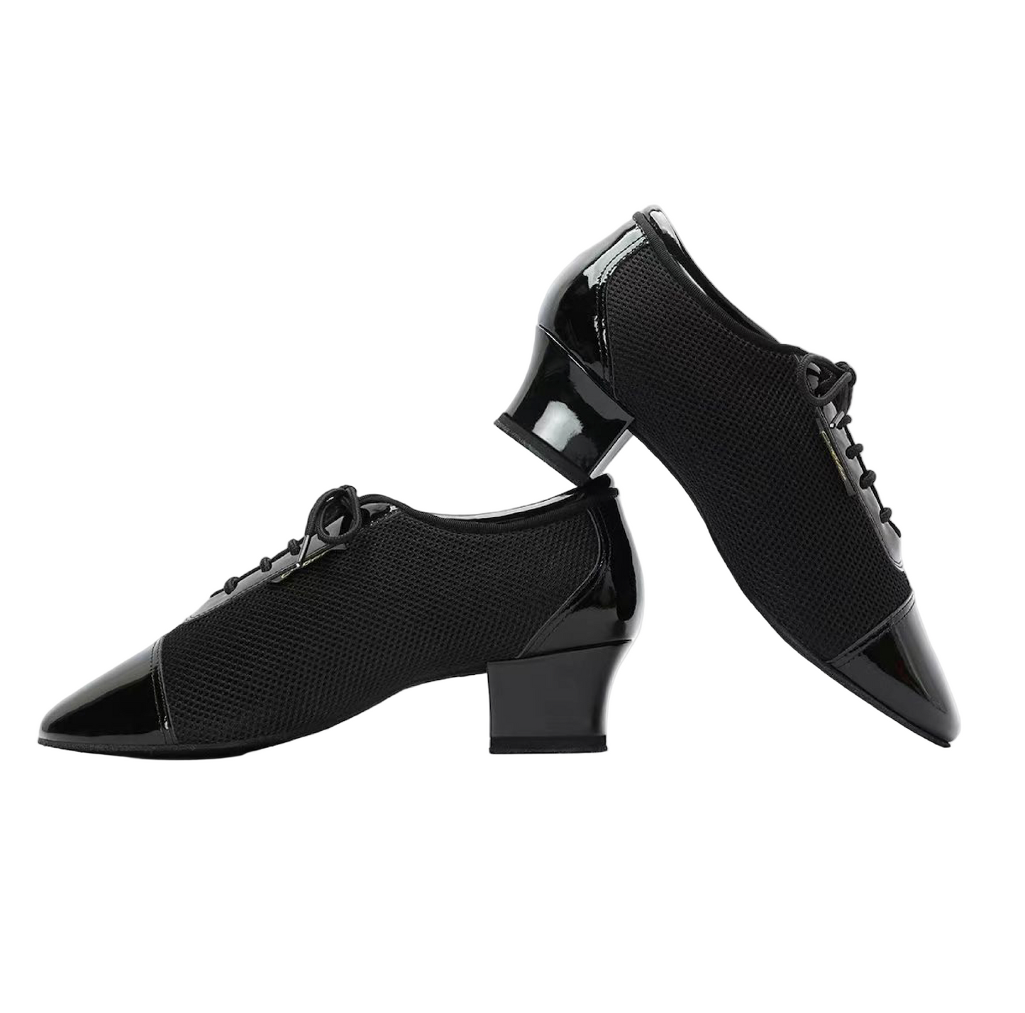 ALW.L005ME Men’s Patent Leather & Mesh Latin Dance Shoes