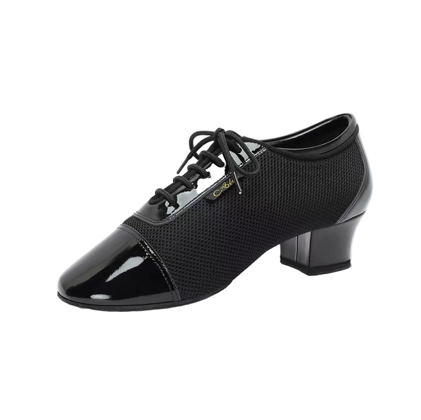ALW.L005ME Men’s Patent Leather & Mesh Latin Dance Shoes