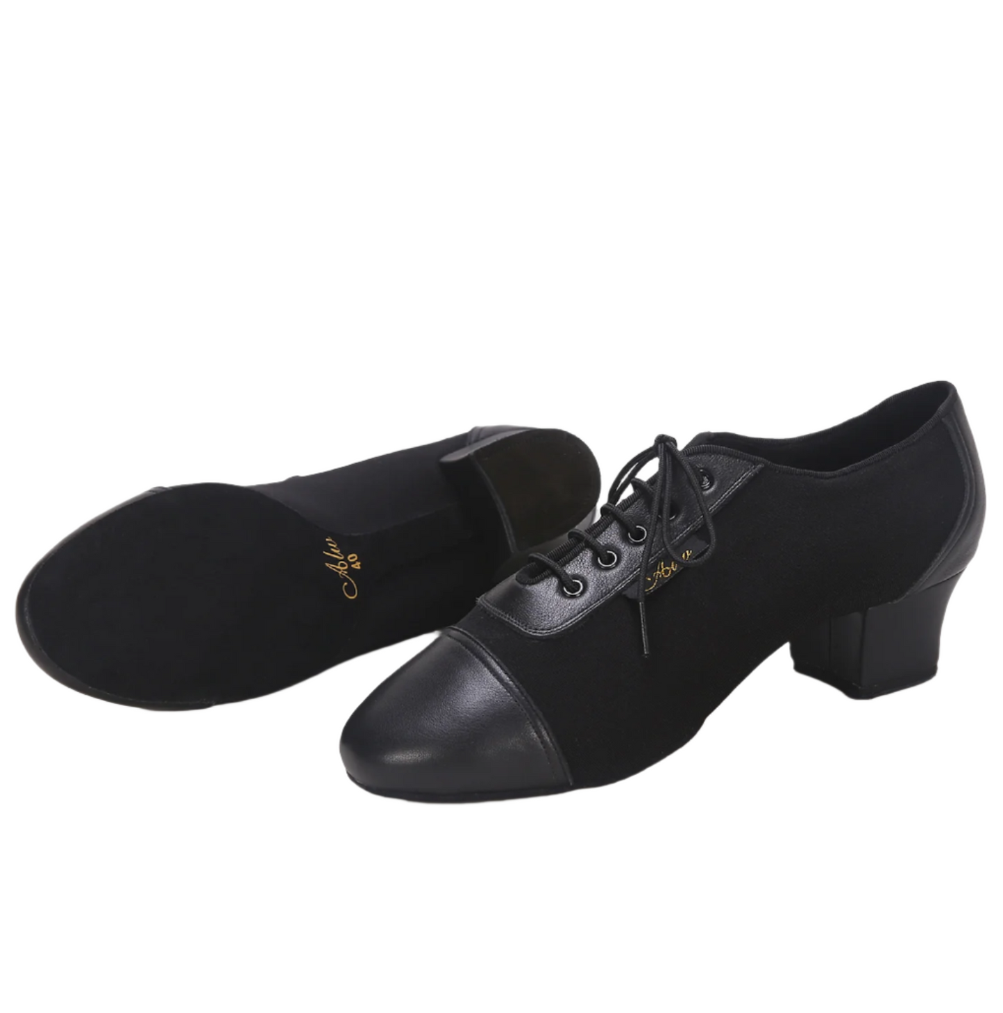 ALW.L006ME Men’s Matte Leather & Suede Latin Dance Shoes