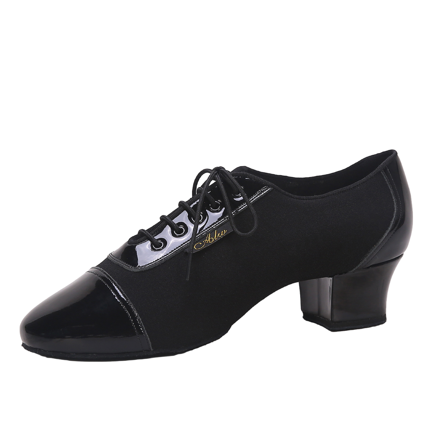 ALW.L008ME Men’s Latin Dance Shoes with Woven Patent Leather Design - Mine·Jas