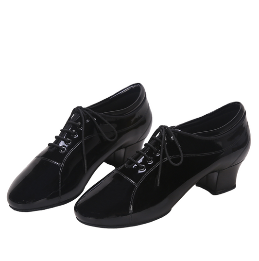 ALW.L010ME Men’s Classic Style Patent Leather Latin Dance Shoes - Mine·Jas